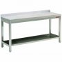 Table de travail murale avec tablette inférieure P. 700 mm L. 700 mm