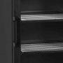 Armoire froide négative 1 porte vitrée noire caisson lumineux 270 L
