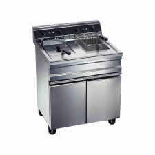 Friteuse électrique sur coffre 2 bacs 14 litres