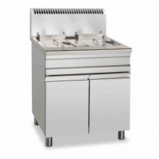 Friteuse gaz sur coffre 2 bacs 20 litres