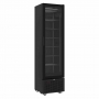 Armoire froide négative 1 porte en verre noire 221 L
