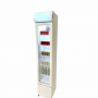 Armoire froide positive 1 porte en verre étroit blanche 105 L
