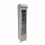 Armoire froide positive 1 porte en verre étroit blanche 105 L