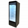 Armoire froide positive 1 porte en verre noire 240 L