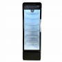 Armoire froide positive 1 porte en verre noire 280 L