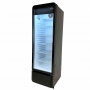 Armoire froide positive 1 porte en verre noire 280 L