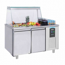 Saladette 2 portes 3x GN 1/1 récipient