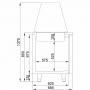 Saladette 3 portes 4x GN 1/1 récipient