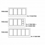Table réfrigérée saladette avec verre 2 portes 3 x GN 1/1 + 3 x GN 1/6 récipient