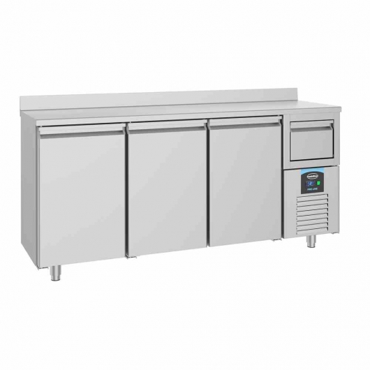 Table réfrigérée 3 portes avec tiroir pour café