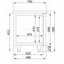 Table réfrigérée 2 portes et 2 tiroirs monoblock Energy line 700