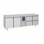 Table réfrigérée 2 portes et 4 tiroirs monoblock Energy line 700