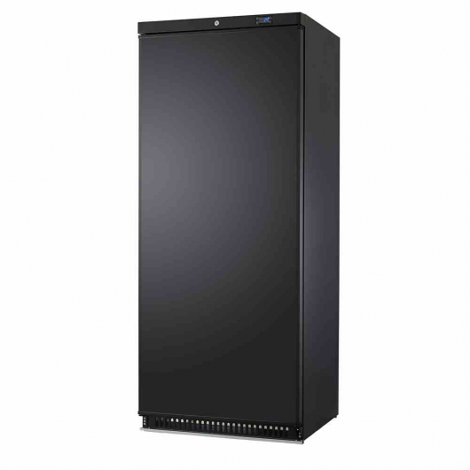 Armoire refrigerée négative noire 6 clayettes fermeture a clé statique 534 L