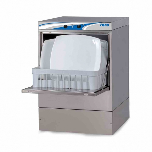 Lave-verres commandes électromécaniques panier 400 x 400 mm avec pompe de vidange