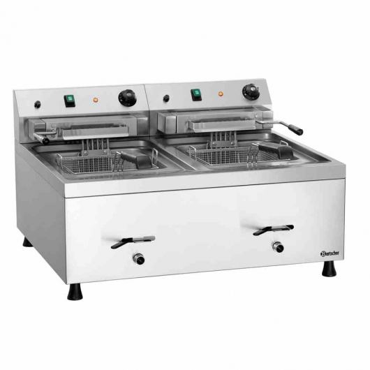 Friteuse de table 2 cuves 12 L