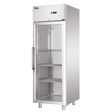 Armoire vitrée GN 2/1 inox positive - 549 L