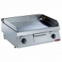 Grill électrique lisse, 2 zones, chrome dur