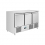 Comptoir à salade série U froid ventilé 3 portes 400 L