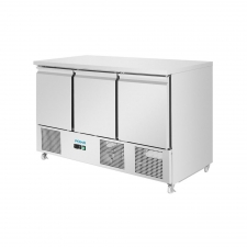 Comptoir à salade série U froid ventilé 3 portes 400 L