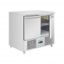 Comptoir à salade série U froid ventilé 2 portes 257 L