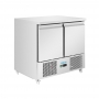 Comptoir à salade série U froid ventilé 2 portes 257 L