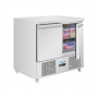 Comptoir à salade série U froid ventilé 2 portes 257 L