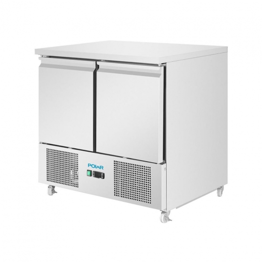 Comptoir à salade série U froid ventilé 2 portes 257 L