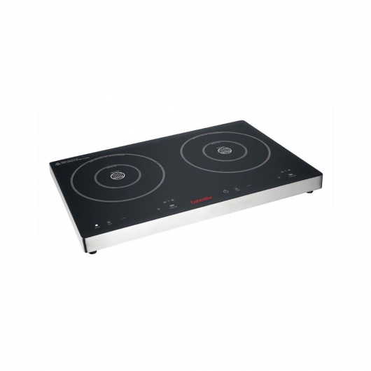 Double plaque de cuisson induction à commande tactile 3 kW