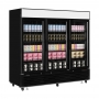 Congélateur vertical vitrine 3 portes noires 2025 L