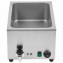 Bain-marie professionnel GN 1/1 avec vidange
