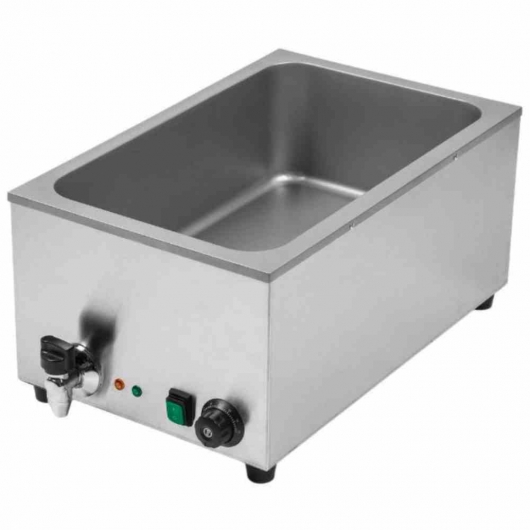 Bain-marie professionnel GN 1/1 avec vidange