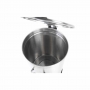 Poubelle inox avec pédale - 100 L