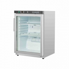 Mini-armoire réfrigérée 200 L - positive vitrée inox