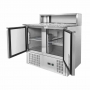 Meuble à pizza réfrigéré - 2 portes - 5 bacs GN 1/6