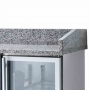 Meuble à pizza réfrigéré compact 600x400 - 3 portes vitrées