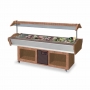 Salade bar réfrigéré, capacité 6 x GN 1/1