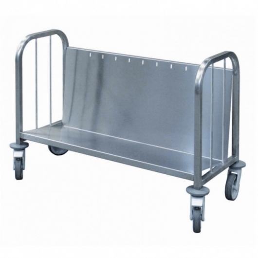 Chariot inox 200 assiettes