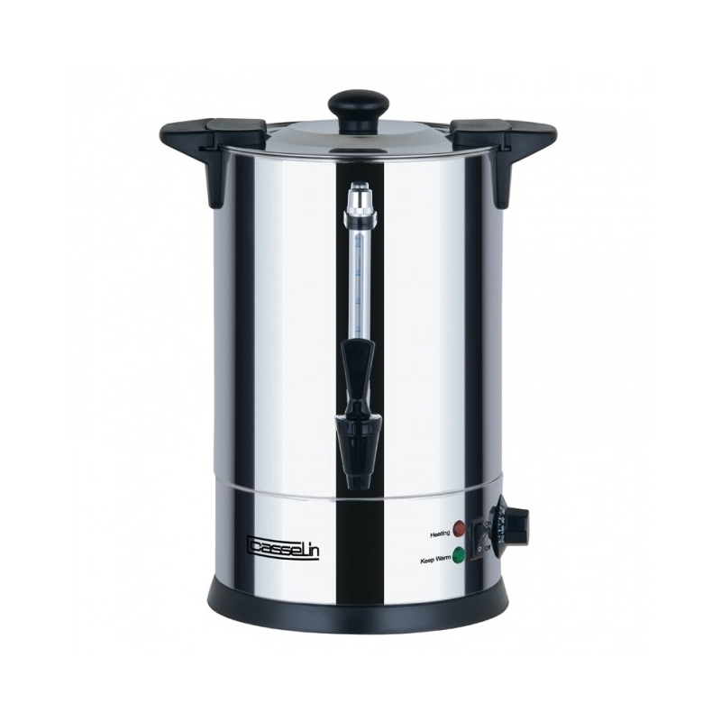 Distributeur d'eau chaude - 6.8 L - Température: 30 °C à 100 °C -  Boitier/Couvercle Inox - Casselin
