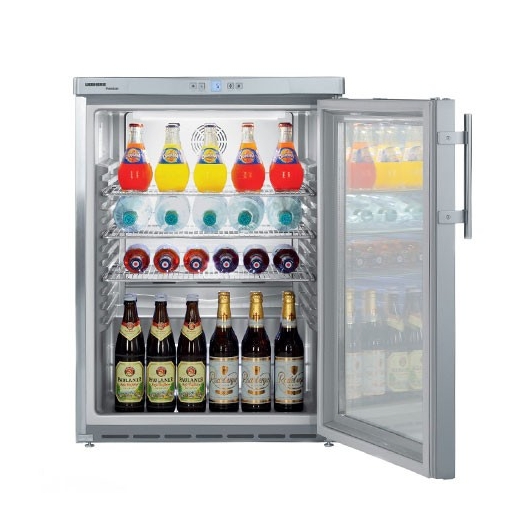 Armoire à boisson inox porte vitrée 141 L