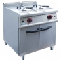 Friteuse électrique 2 cuves sur coffre, 2 x 20 L