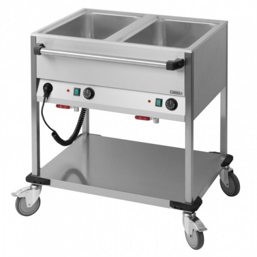 Chariot Bain-Marie à eau 2 × GN 1/1