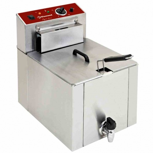 Friteuse électrique "S-POWER" 12L professionnelle avec robinet