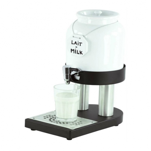 Distributeur de lait froid en porcelaine, 4 L