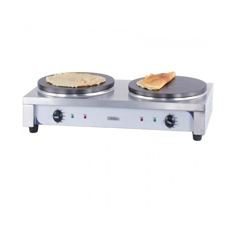 Crêpière professionnelle double, plaques Ø 400 mm CCD40E - CASSELIN