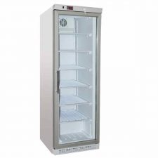 Armoire négative laquée blanche 400 L, 1 porte vitrée