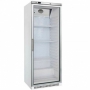 Armoire froide positive laquée blanche 400 L, porte vitrée