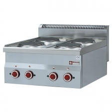 Cuisinière Top 4 plaques électriques, série 600