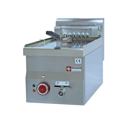 Friteuse électrique pro, top embouti, à poser, 1 cuve 10 L