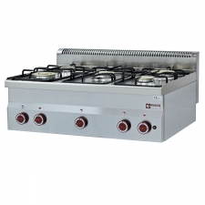 Cuisinière Top 5 brûleurs gaz, série 600